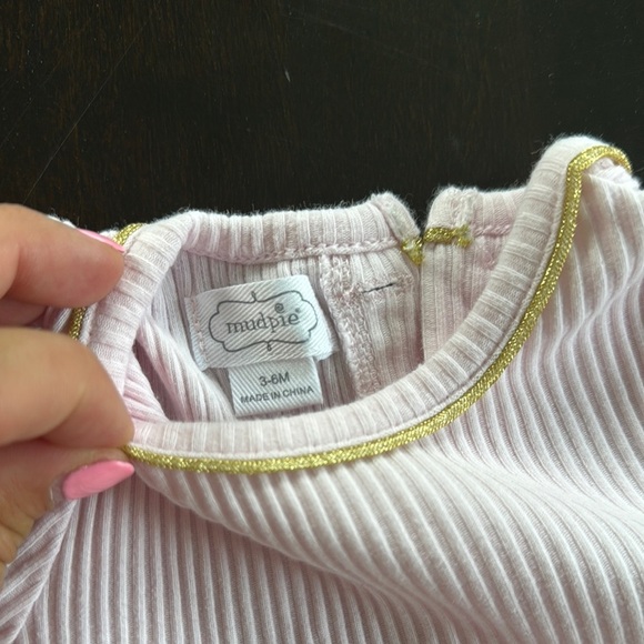 Mud Pie Pink Dress with Gold Accents - Picture 2 of 4